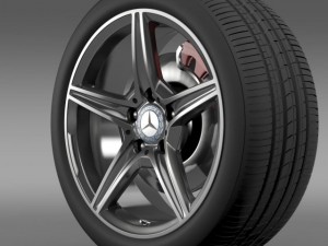 mercedes benz c 400 4matic amg line wheel Modelo 3D