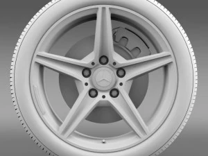 mercedes benz c 400 4matic amg line wheel 3D Model