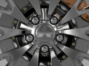mitsubishi dignity wheel 3D Model
