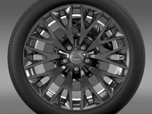 nissan cima hybrid wheel 3D Model
