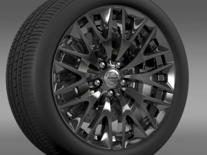 nissan cima hybrid wheel 3D Model