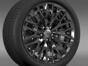 nissan cima hybrid wheel 3D Model