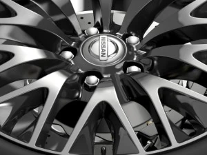 nissan cima hybrid wheel 3D Model