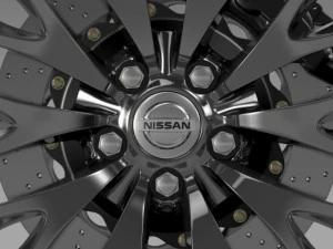 nissan cima hybrid wheel 3D Model