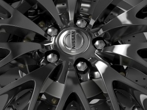nissan cima hybrid wheel 3D Model