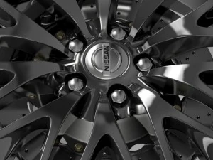nissan cima hybrid wheel 3D Model