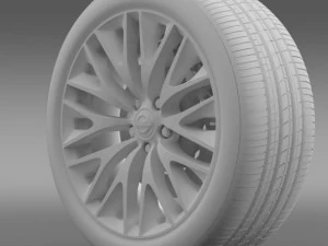 nissan cima hybrid wheel 3D Model