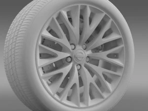 nissan cima hybrid wheel 3D Model