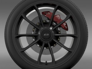 porsche 911 gt3 rs 2015 wheel 3D Model