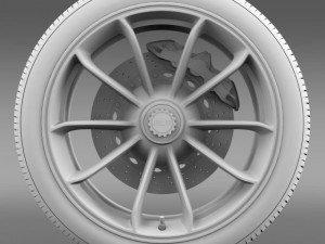 porsche 911 gt3 rs 2015 wheel 3D Model