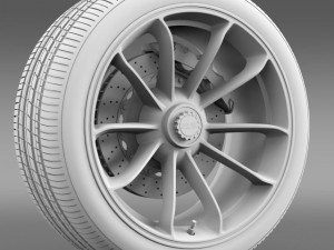 porsche 911 gt3 rs 2015 wheel 3D Model