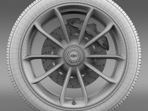 porsche 911 gt3 rs 2015 wheel 3D Model