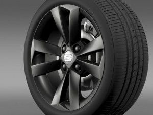 seat mii vibora negra wheel 3D Модель