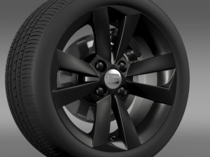 seat mii vibora negra wheel 3D Model