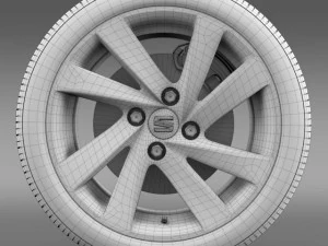 seat mii wheel 3D Model