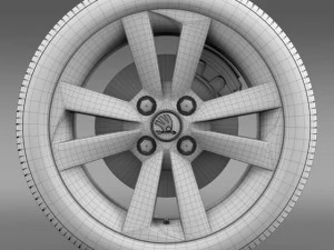 skoda citigo wheel 3D Model