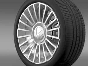 volkswagen omhoog stuur 3D Model