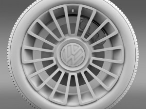 volkswagen up wheel 3D Model