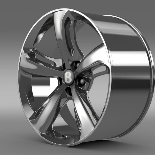 bentley continental gt speed 2015 rim 3D मॉडल .c4d .max .obj .3ds .fbx .stl .blend 