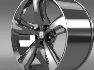 宾利大陆 GT Speed 2015 轮圈 3D 模型