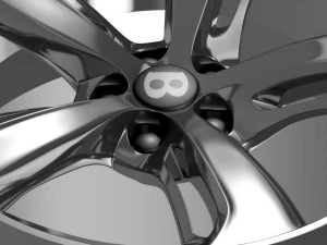 bentley continental gt speed 2015 rim 3D Model