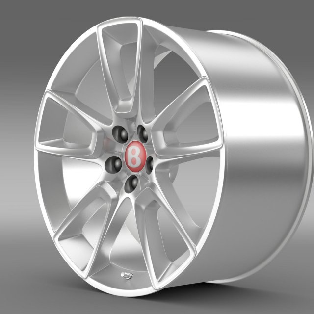 bentley continental gt v8 s 2015  rim Modelo 3D .c4d .max .obj .3ds .fbx .stl .blend 