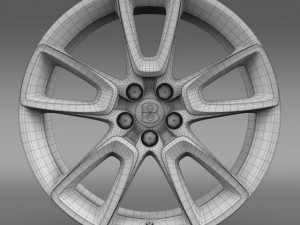 bentley continental gt v8 s 2015  rim Modelo 3D