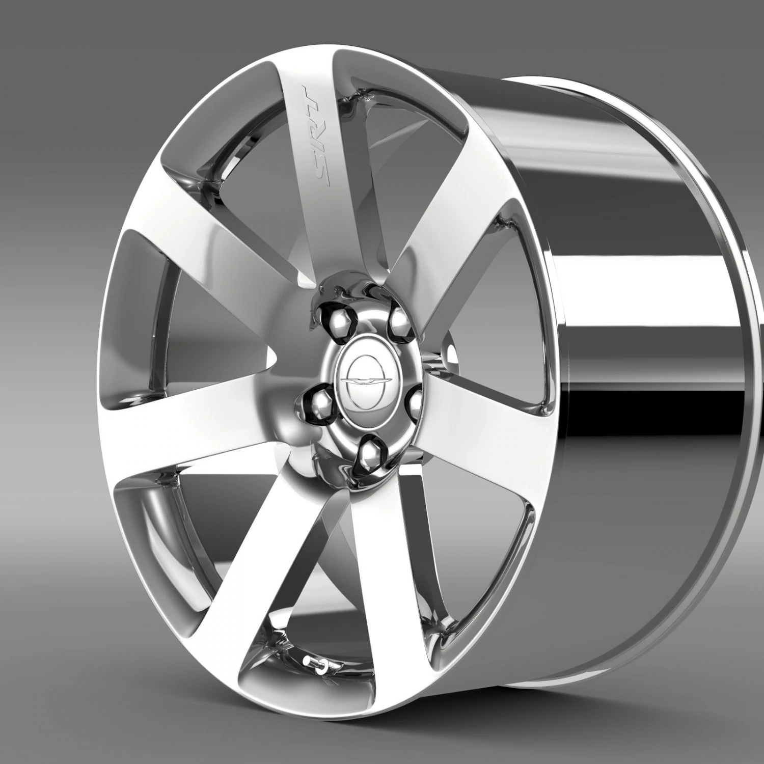 chrysler 300 srt8  rim 3D Model .c4d .max .obj .3ds .fbx .stl .blend 
