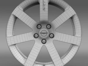 chrysler 300 srt8  rim 3D Model