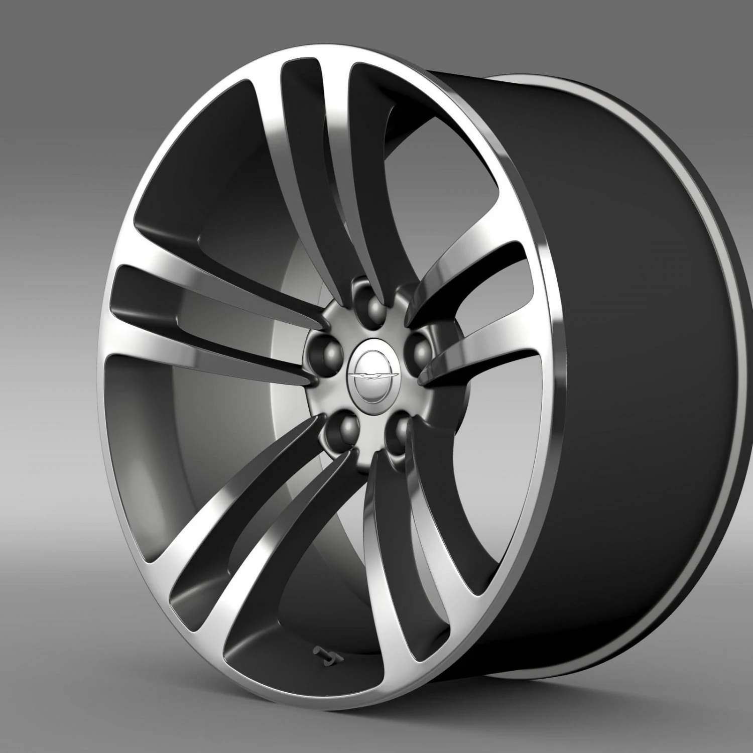chrysler 300 srt8 core  rim 3D Model .c4d .max .obj .3ds .fbx .stl .blend 