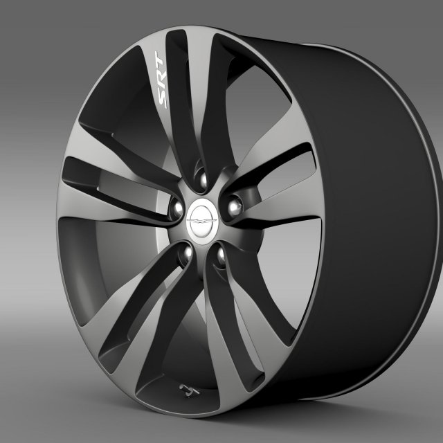 chrysler 300 srt8 satin vapor rim 3Dモデル .c4d .max .obj .3ds .fbx .stl .blend