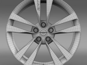 chrysler 300 srt8 satin vapor  rim 3Dモデル