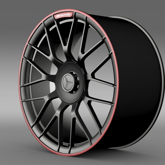 mercedes amg c 63 s edition  rim 3D Model .c4d .max .obj .3ds .fbx .stl .blend 