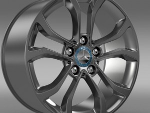 mercedes benz c 220  rim Modello 3D