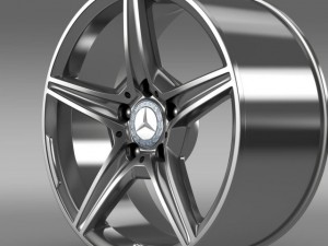 mercedes benz c 400 4matic amg line  rim Modelo 3D