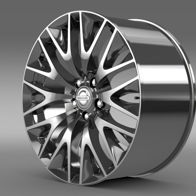 nissan cima hybrid  rim 3D 模型 .c4d .max .obj .3ds .fbx .stl .blend 