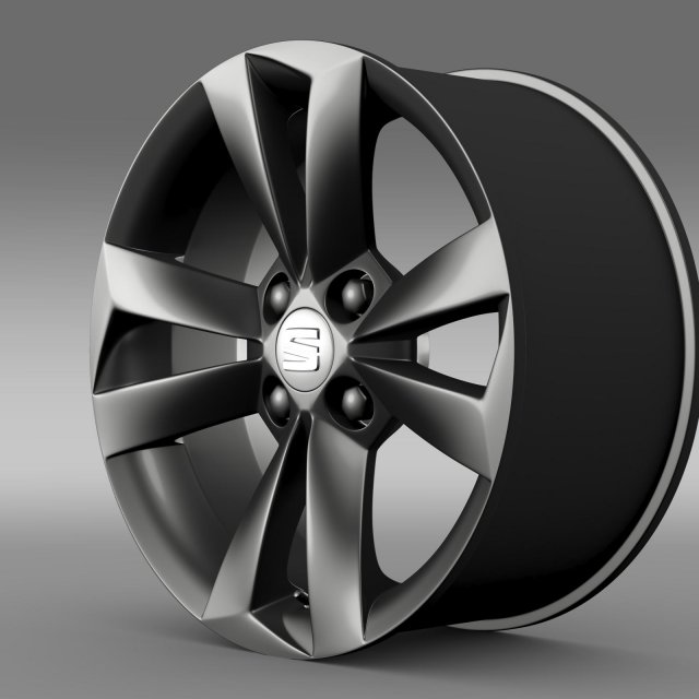 seat mii vibora negra  rim 3D Model .c4d .max .obj .3ds .fbx .stl .blend 