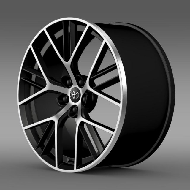 toyota gt 86 concept rim 3D Model .c4d .max .obj .3ds .fbx .stl .blend