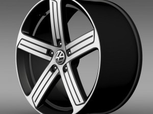 volkswagen golf r rim 3D Model