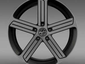 volkswagen golf r rim 3D-Modell