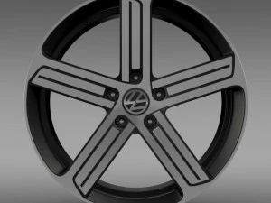 volkswagen golf r rim 3D Model