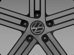 volkswagen golf r rim 3D Model