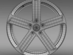 volkswagen golf r rim 3D Model