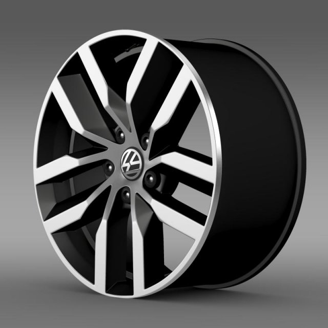 volkswagen golf s rim Modelo 3D .c4d .max .obj .3ds .fbx .stl .blend 