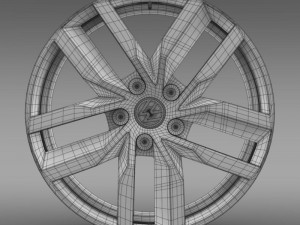 volkswagen golf s rim Modelo 3D