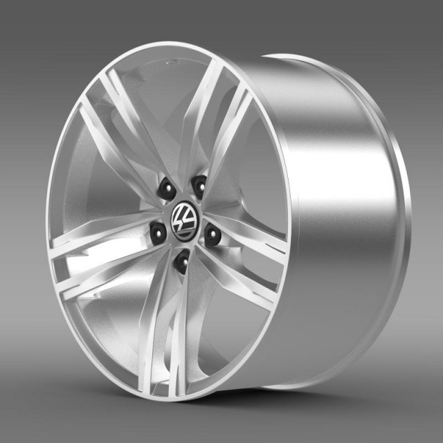 volkswagen golf tdi rim Modelo 3D .c4d .max .obj .3ds .fbx .stl .blend 