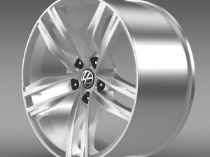 volkswagen golf tdi rim 3D Model