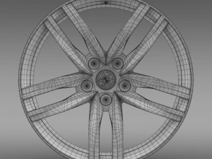 volkswagen golf tdi rim Modelo 3D