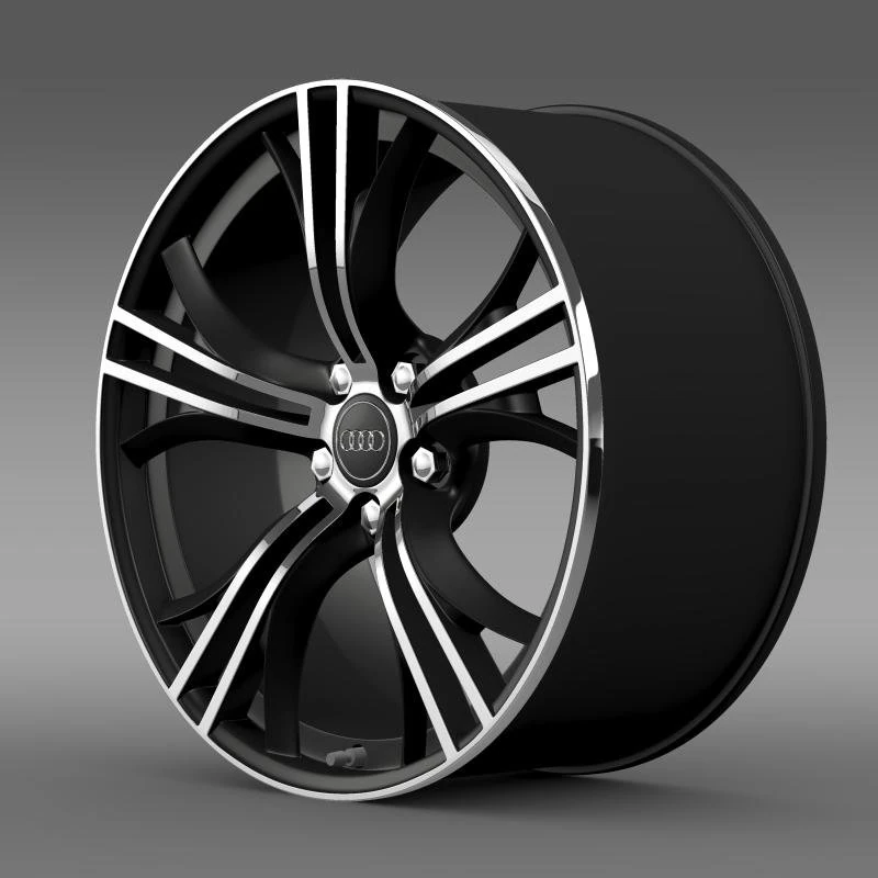 audi r8 exclusive rim 3D Model .c4d .max .obj .3ds .fbx .stl .blend 