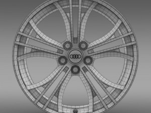 audi r8 exclusive rim 3D Model